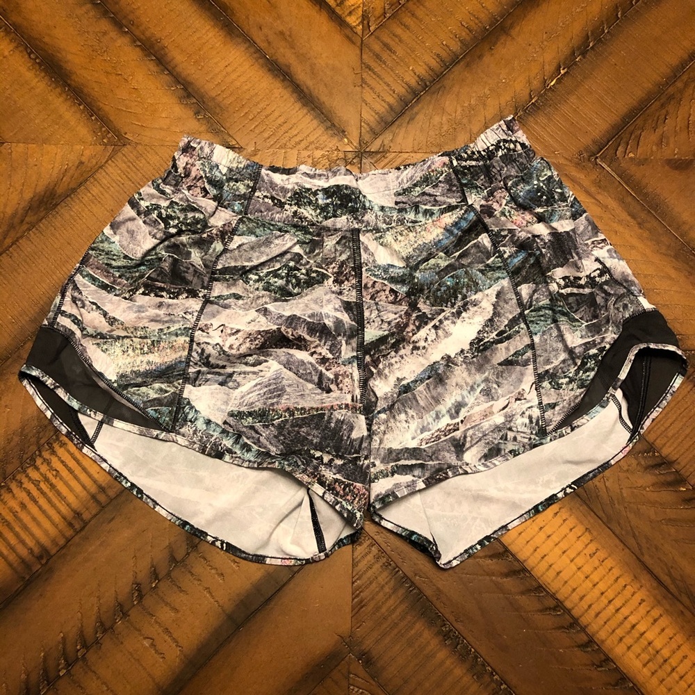 Lululemon Hotty Hot Hot 4” Long Shorts Multicolor